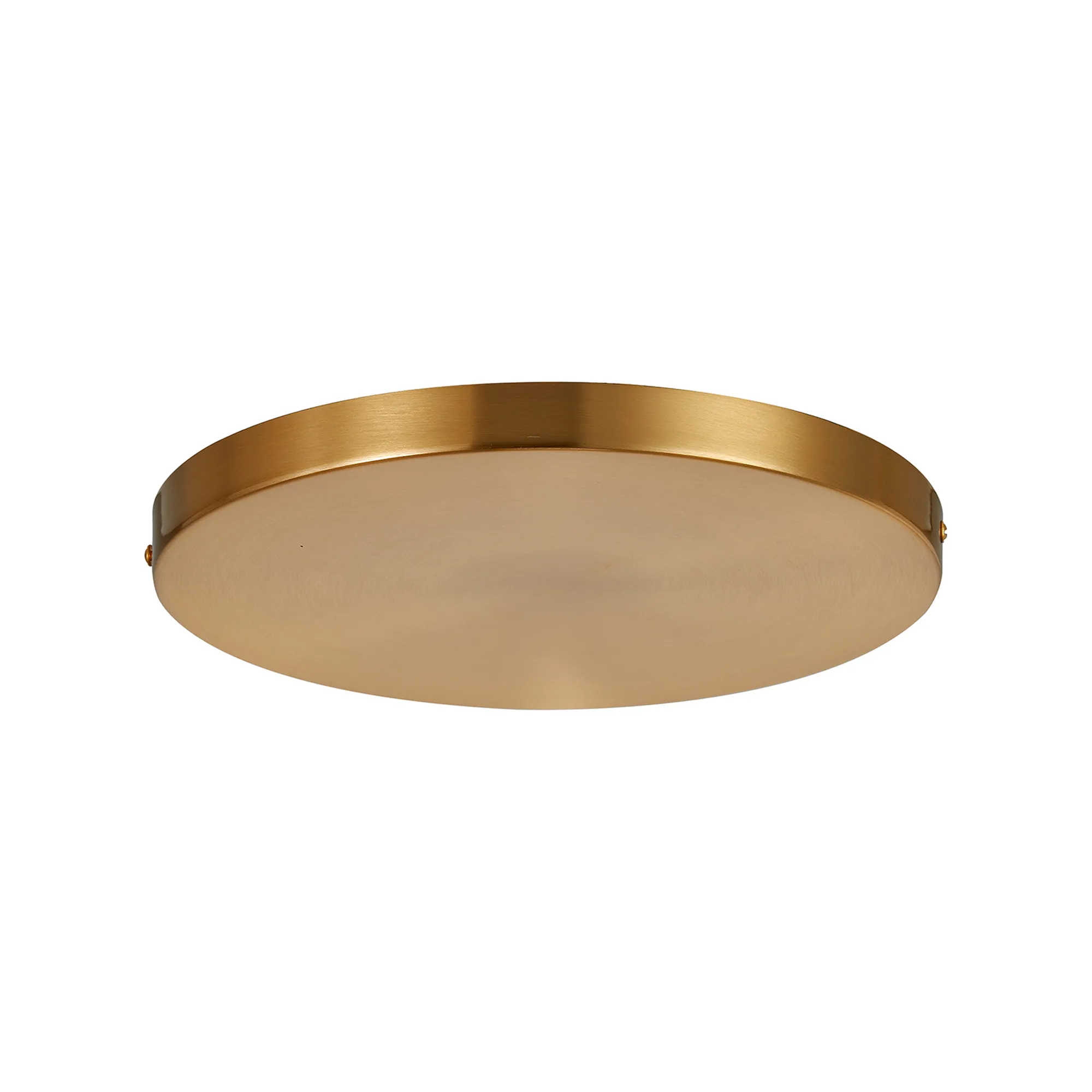 D0829BR/NH  Hayes No Hole 28cm Round Ceiling Plate Brass